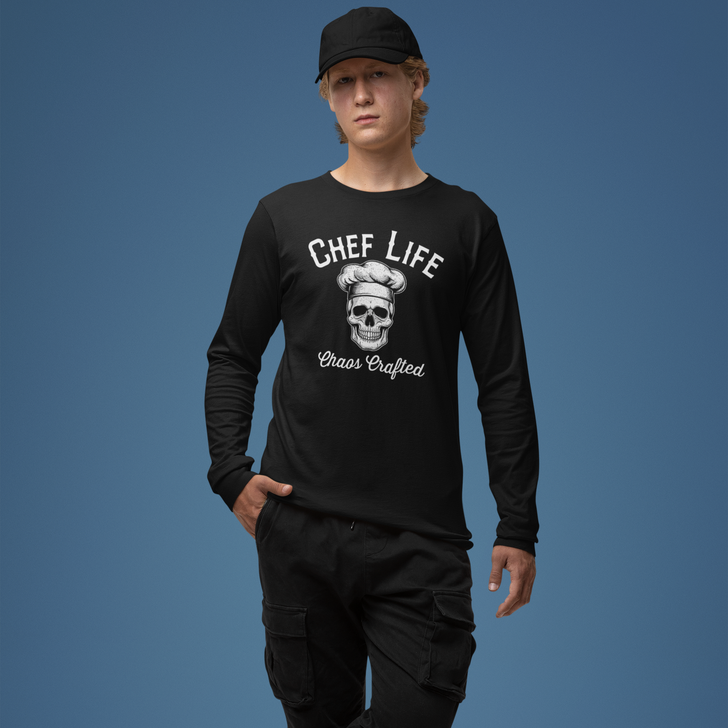 Chef Life Skull Unisex Long Sleeve Tee