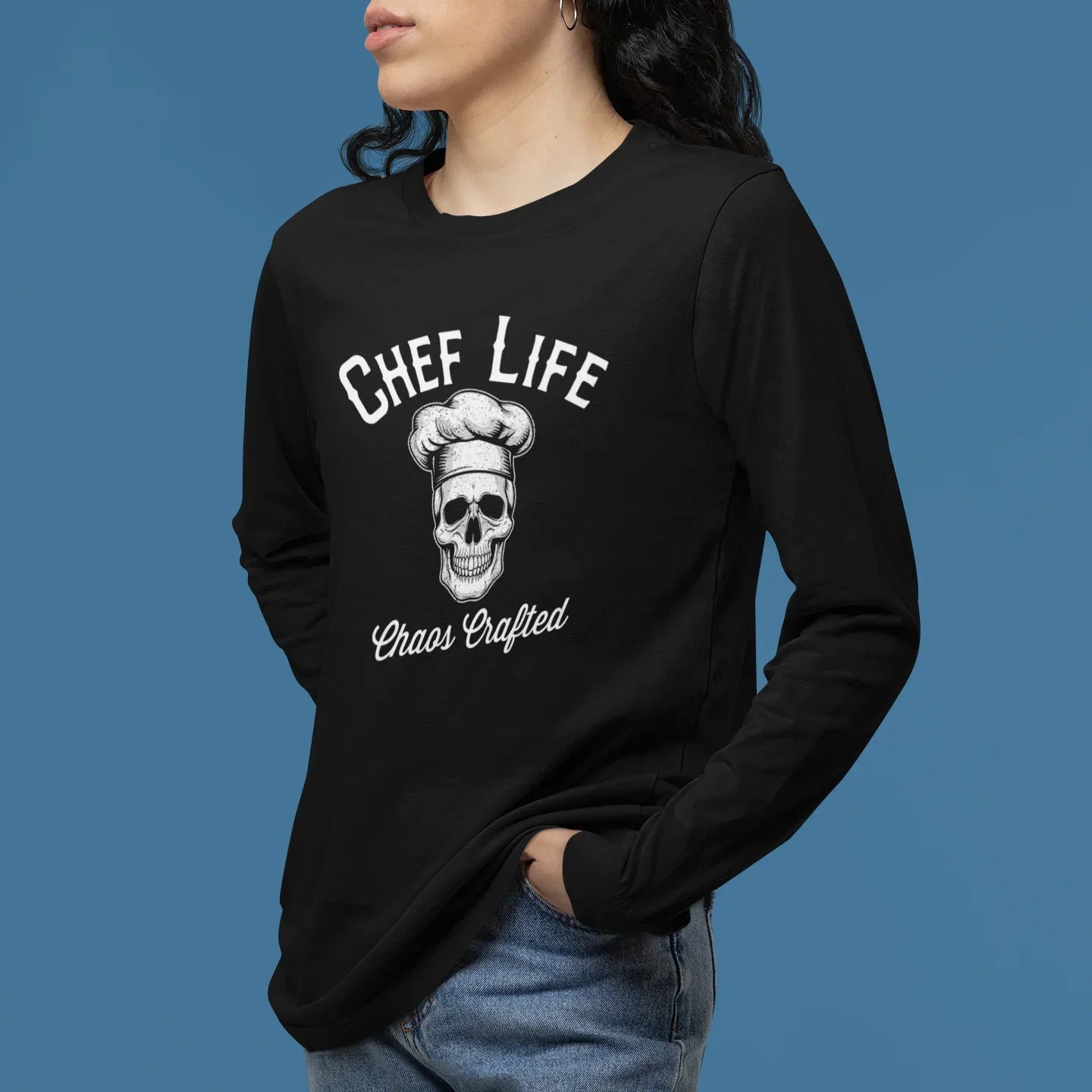 Chef Life Skull Unisex Long Sleeve Tee - Odd Chef