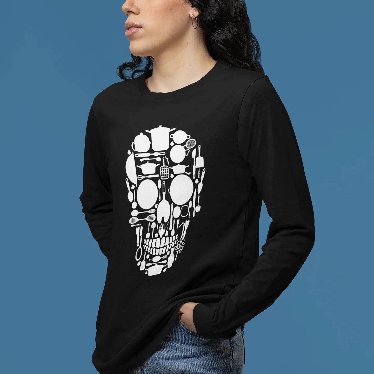 Skull Kitchen Unisex Long Sleeve Tee - Odd Chef