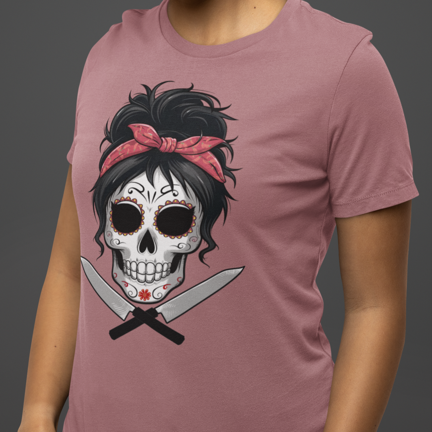 Sugar Skull Chef Women's Relaxed T-Shirt