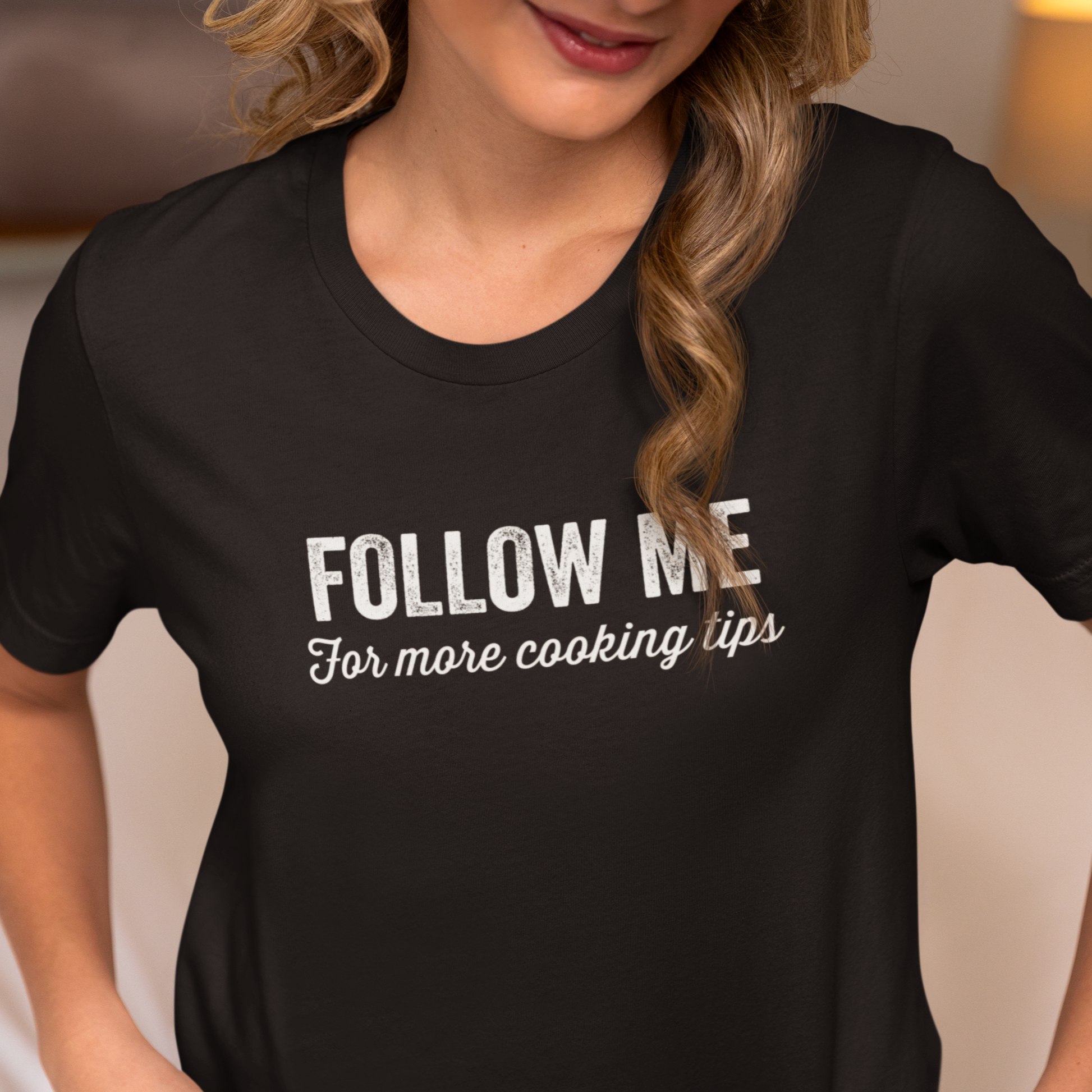 Follow Me for More Cooking Tips Short-Sleeve Unisex T-Shirt