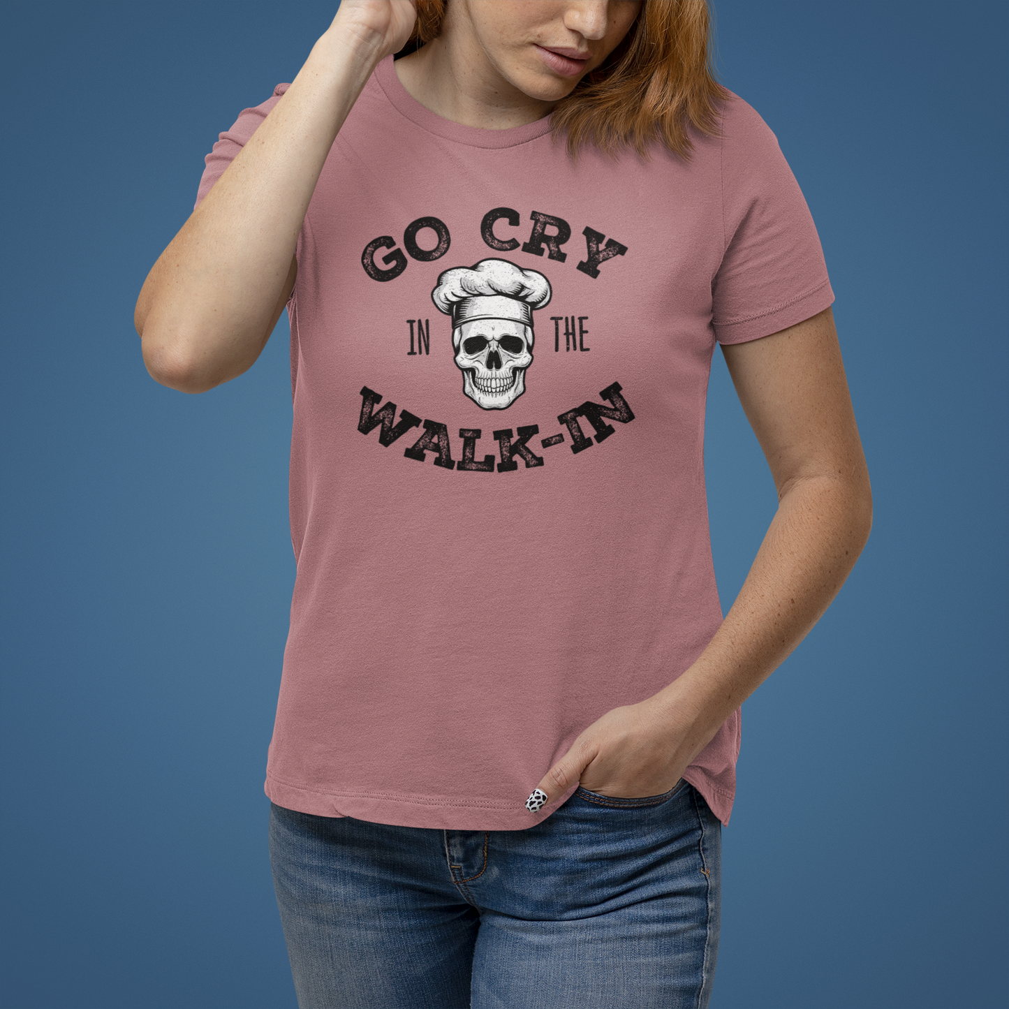 Go Cry in the Walk-In Women's Relaxed T-Shirt