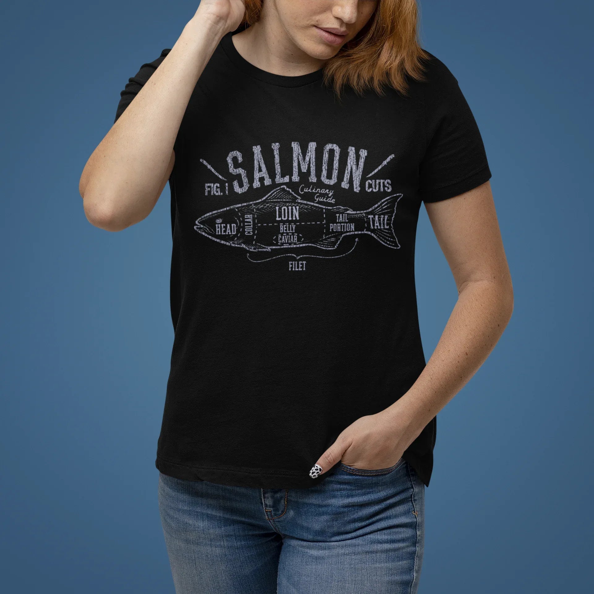 Salmon Cuts Women's Relaxed Tee