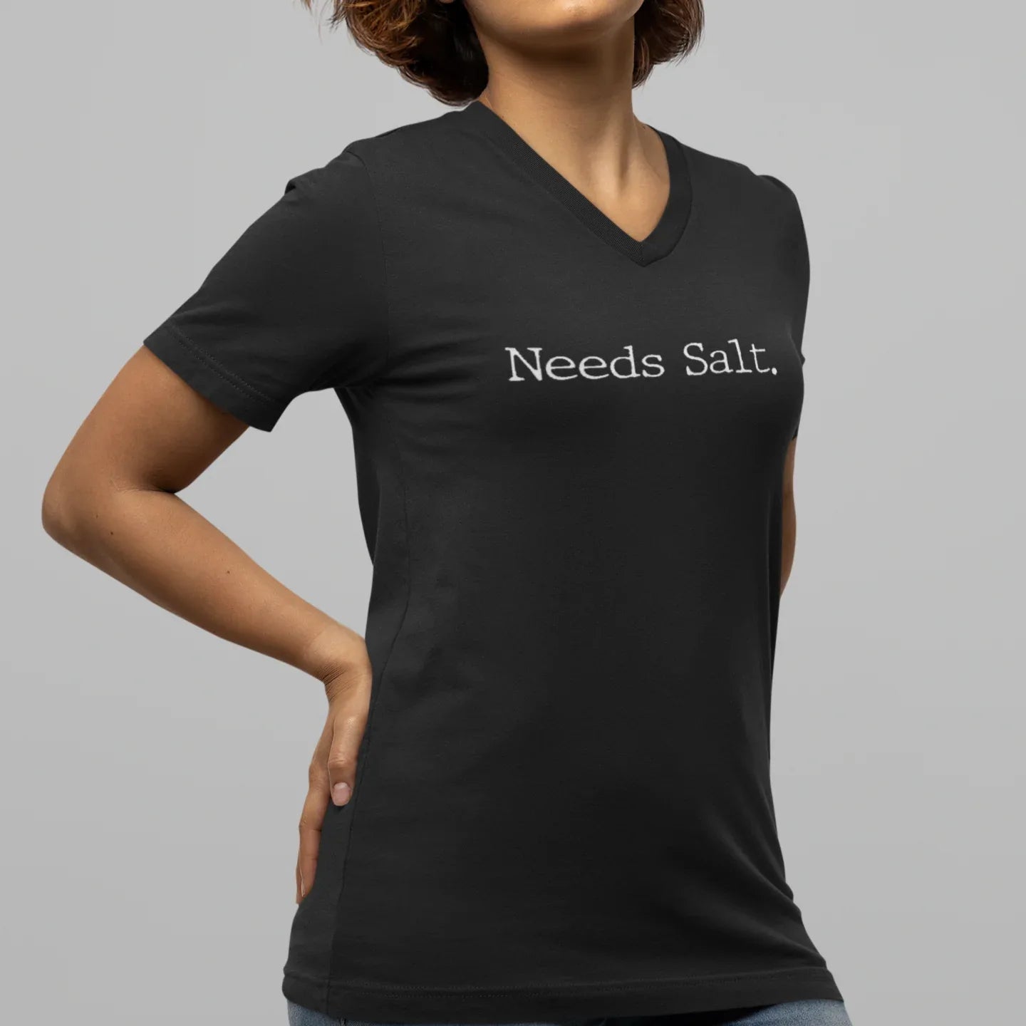 Needs Salt Women’s Relaxed V-neck Tee - Odd Chef