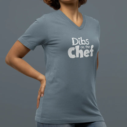 Dibs on the Chef Women’s Relaxed V-neck Tee - Odd Chef