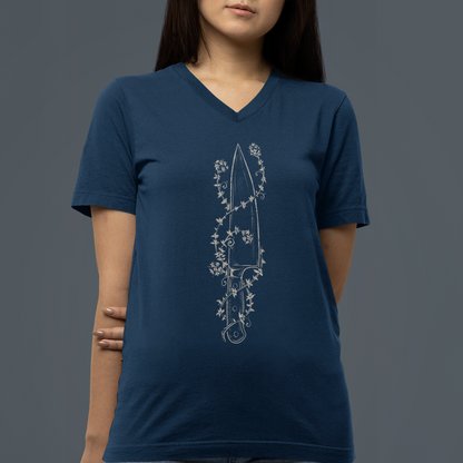 Chef Knife Thyme Women’s Relaxed V-neck Tee