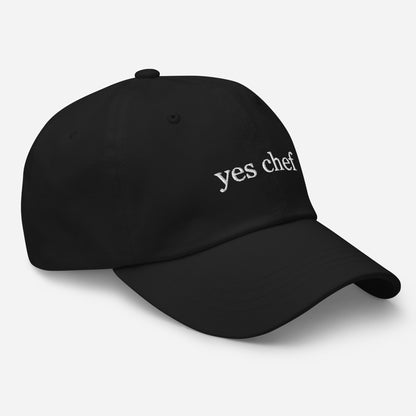 Yes Chef Embroidered Foodie Kitchen Chef Hat