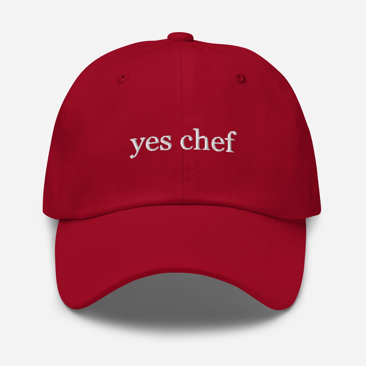 Yes Chef Embroidered Foodie Kitchen Chef Hat