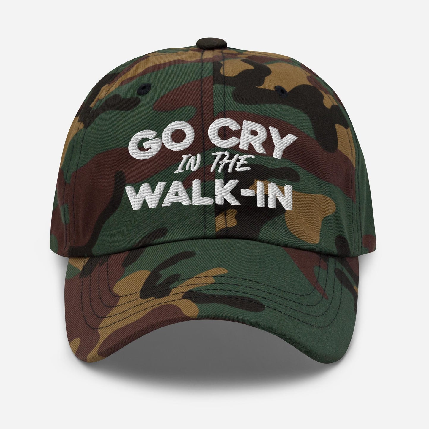 Go Cry in the Walk-In STRAPBACK Hat [Embroidered]