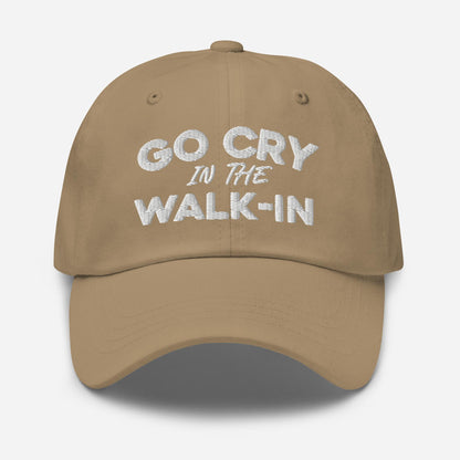 Go Cry in the Walk-In STRAPBACK Hat [Embroidered]