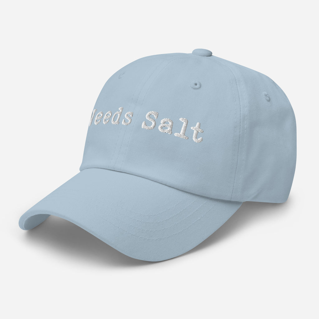 Needs salt STRAPBACK Hat [Embroidered]
