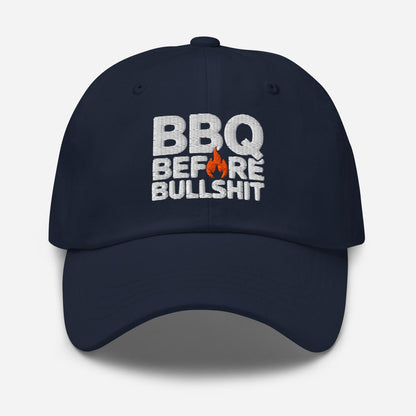 BBQ Before Bullshit STRAPBACK Hat [Embroidered]