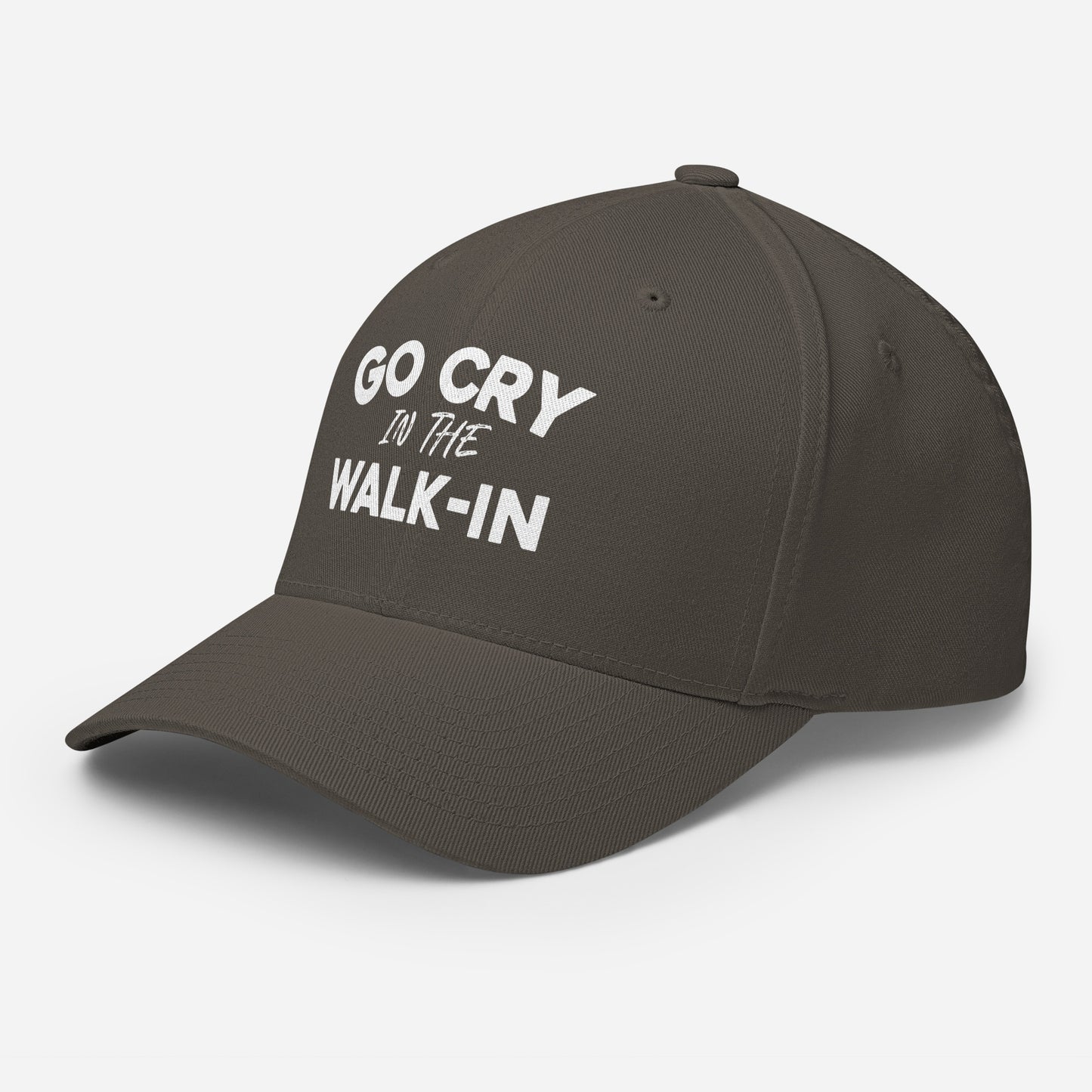 Go Cry in the Walk-in FITTED HAT [Embroidered]