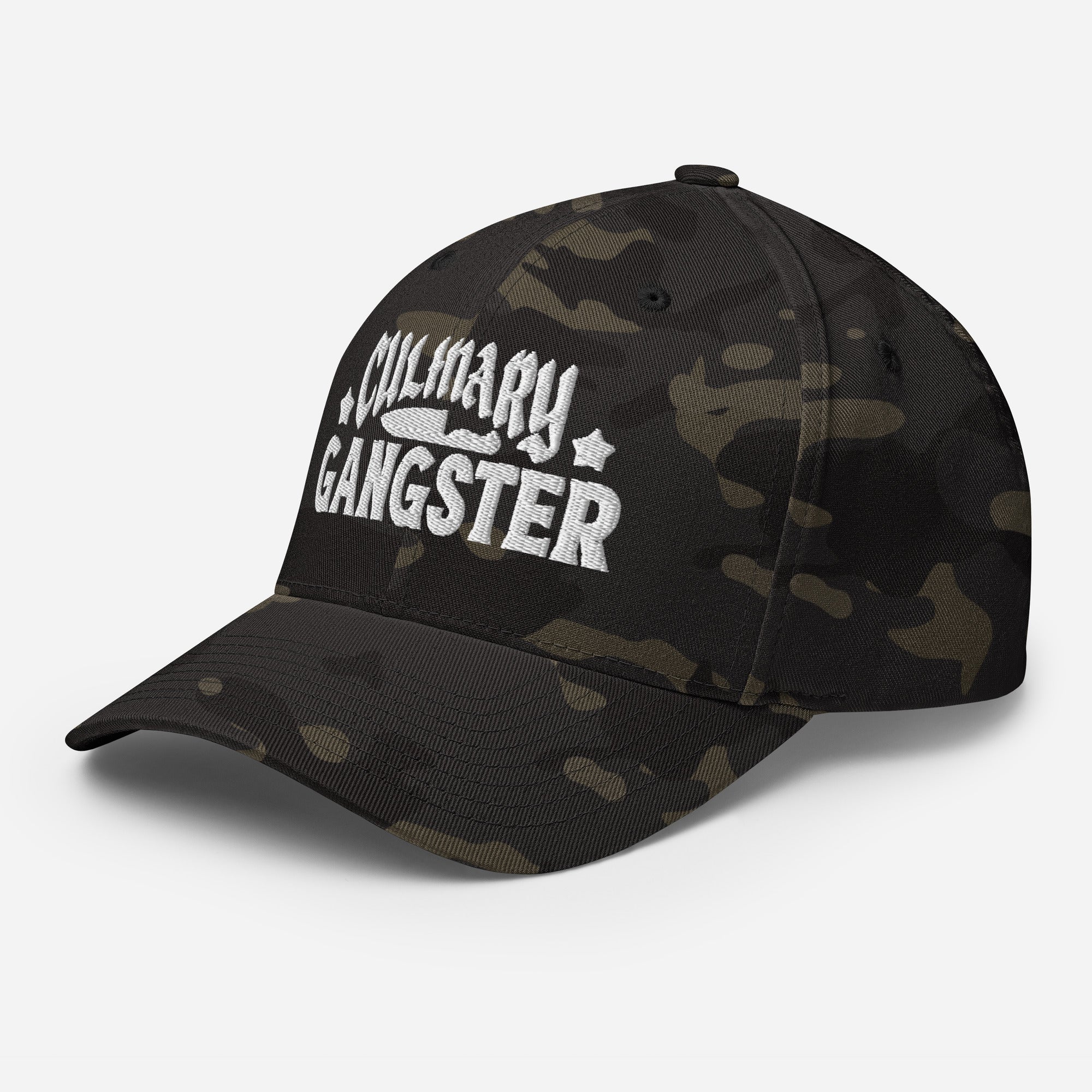 Culinary Gangster FITTED Hat [White Embroidered}