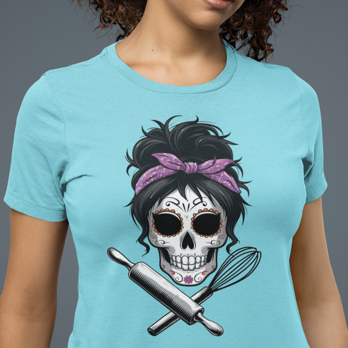Sugar Skull Baker Women's Relaxed Tee