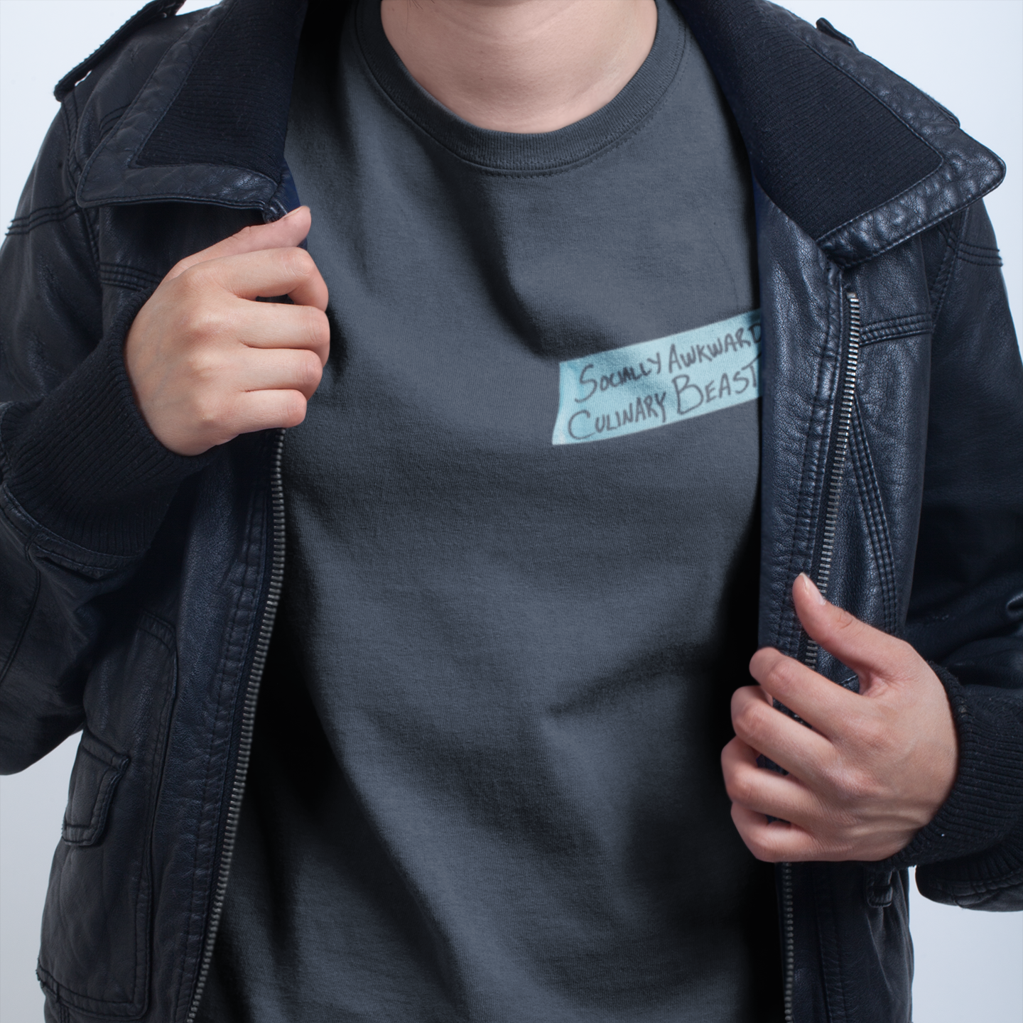 Socially Awkward Label Tape Chef Tee