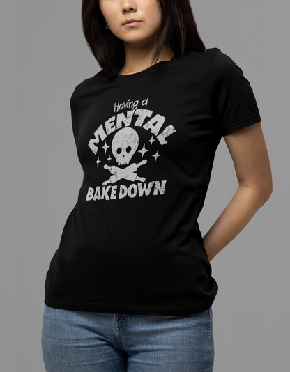 Mental Bake-Down Skull Women's Relaxed Tee