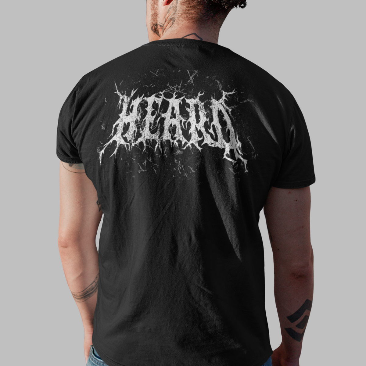 BACK PRINT Heard Death Metal Unisex Tee