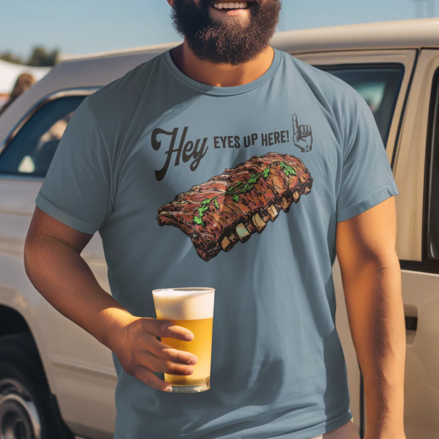 Ribs Rack Funny BBQ Unisex Tee - Odd Chef