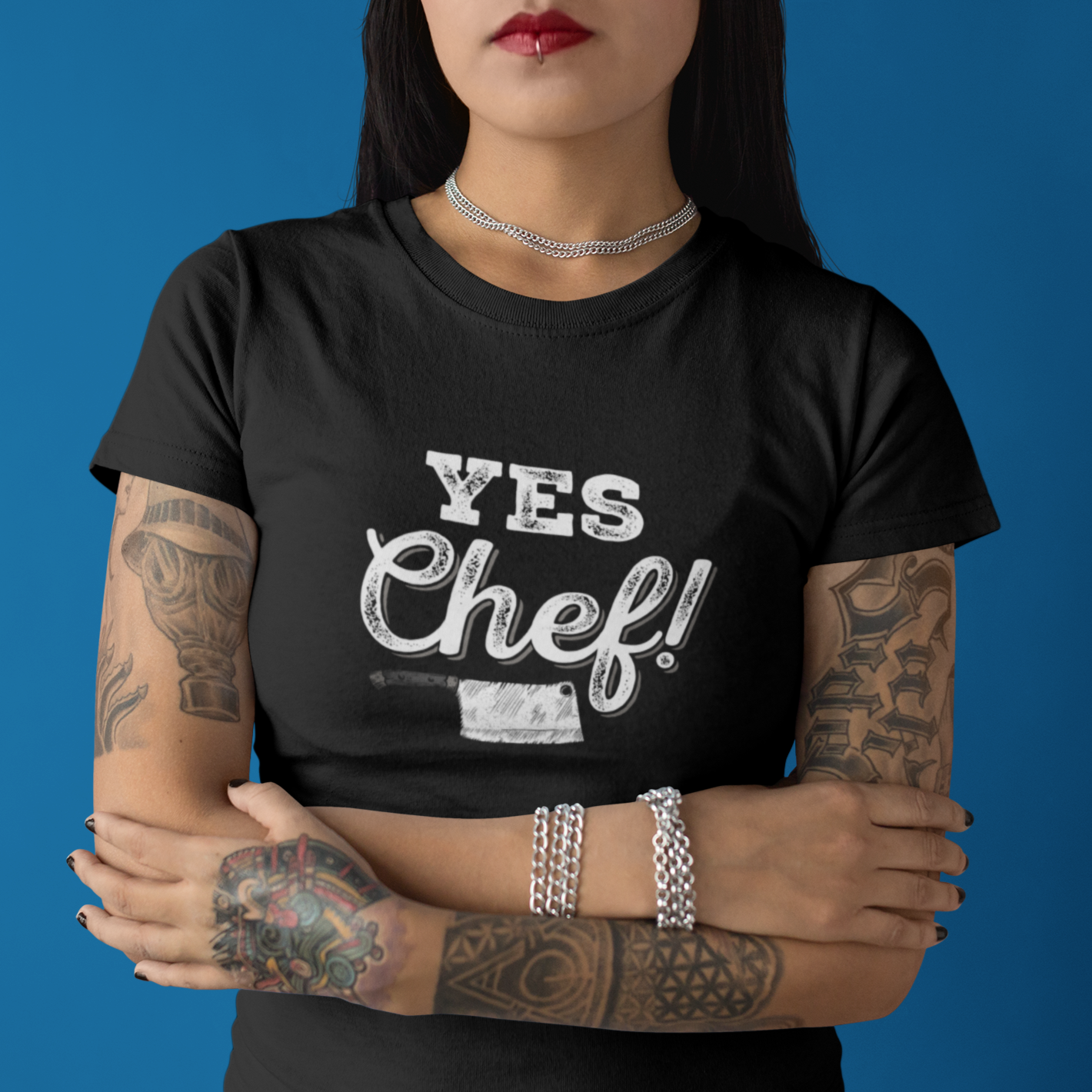 Yes Chef Cleaver Shirt Short-Sleeve Unisex T-Shirt