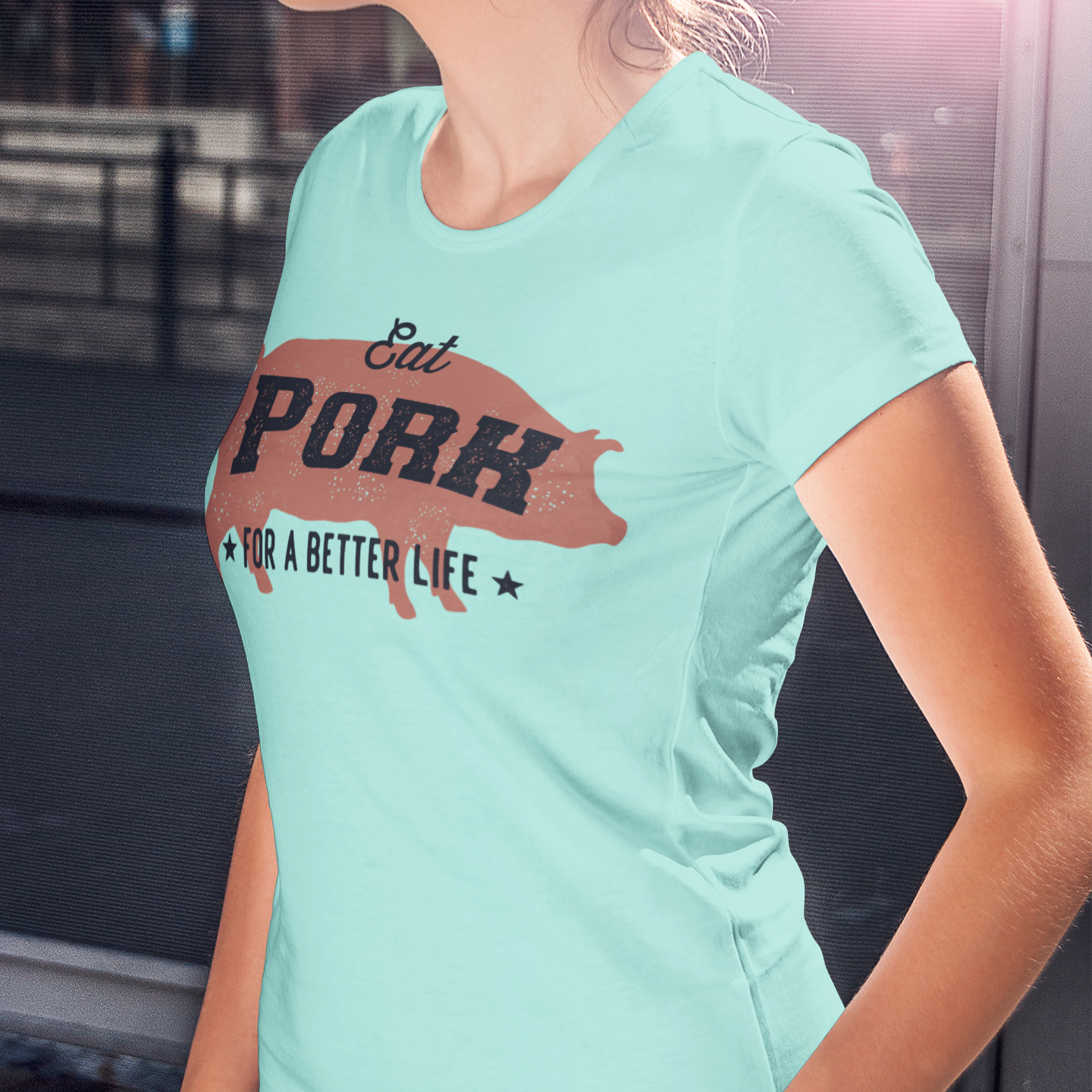 Eat Pork Women's Relaxed T-Shirt