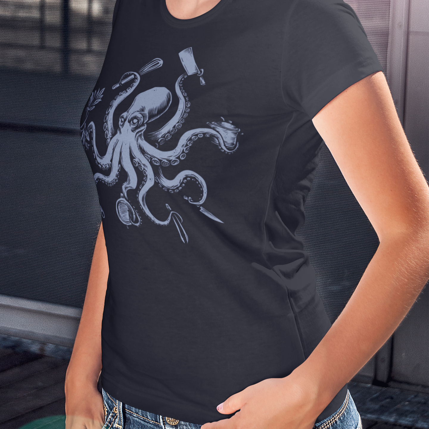 Octopus Chef Women's Relaxed T-Shirt