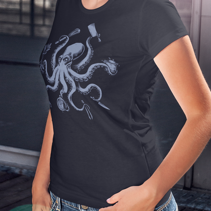 Octopus Chef Women's Relaxed T-Shirt