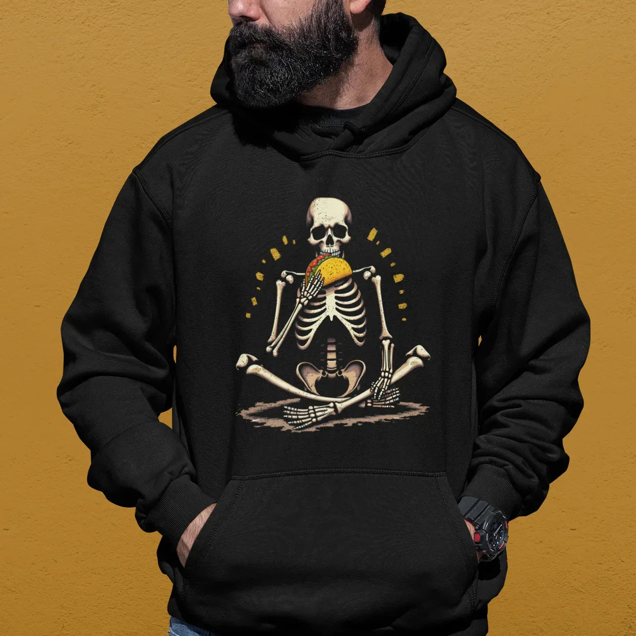Skeleton Eating Taco Unisex Hoodie - Odd Chef