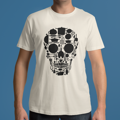 Skull Chef Kitchen Unisex t-shirt