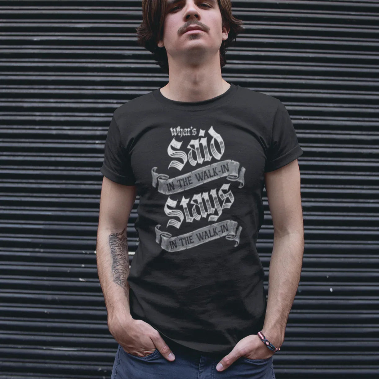What's Said In The Walk-In Medieval Unisex Tee - Odd Chef