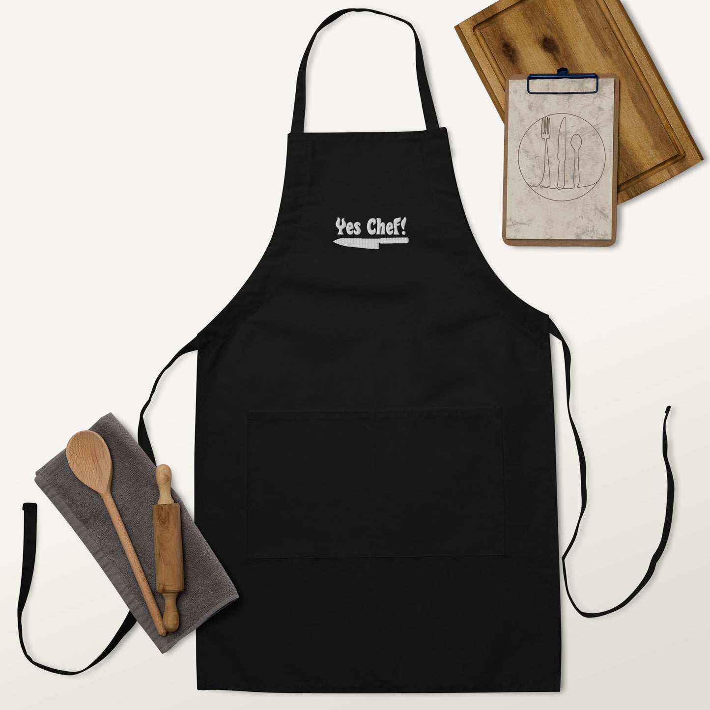 Yes Chef Embroidered Apron