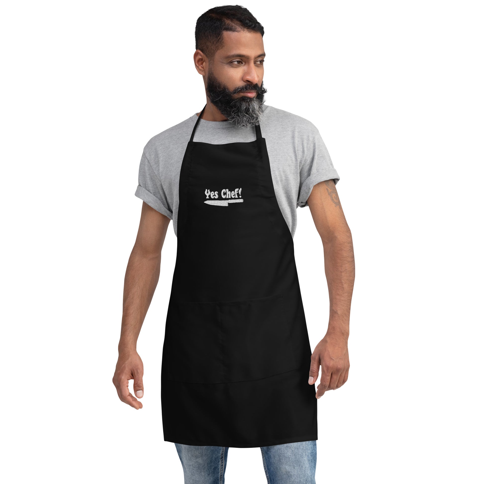 Yes Chef Embroidered Apron