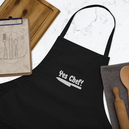 Yes Chef Embroidered Apron