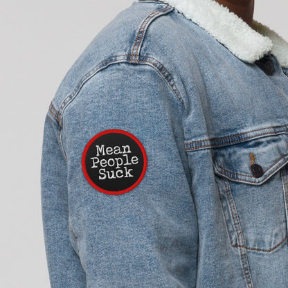 Mean People Suck Embroidered patch