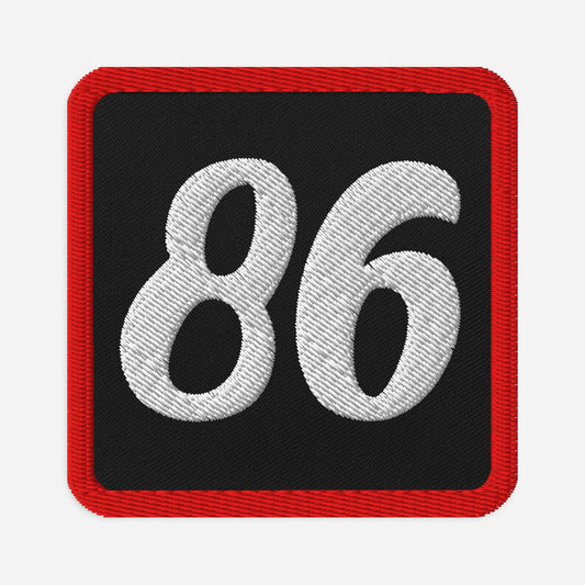 86 Embroidered patch