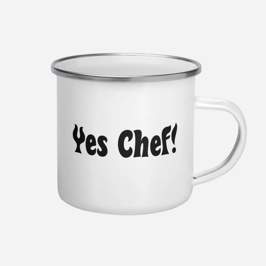 Yes Chef Enamel Mug