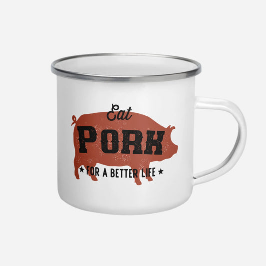 Pork Butcher Enamel Mug