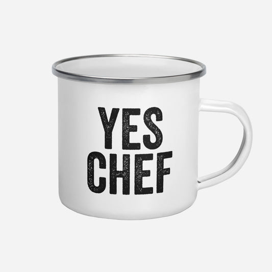 Yes Chef Enamel Mug