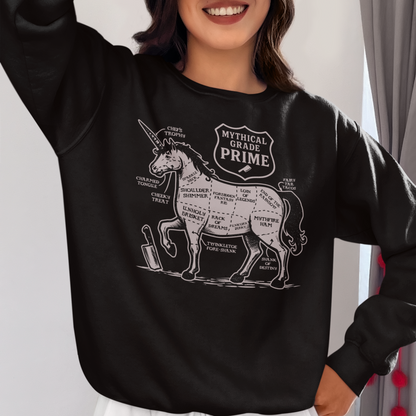 Unicorn Butcher Cuts Unisex Sweatshirt