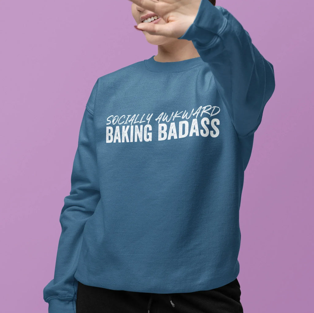 Socially Awkward Baking Badass Unisex Sweatshirt - Odd Chef