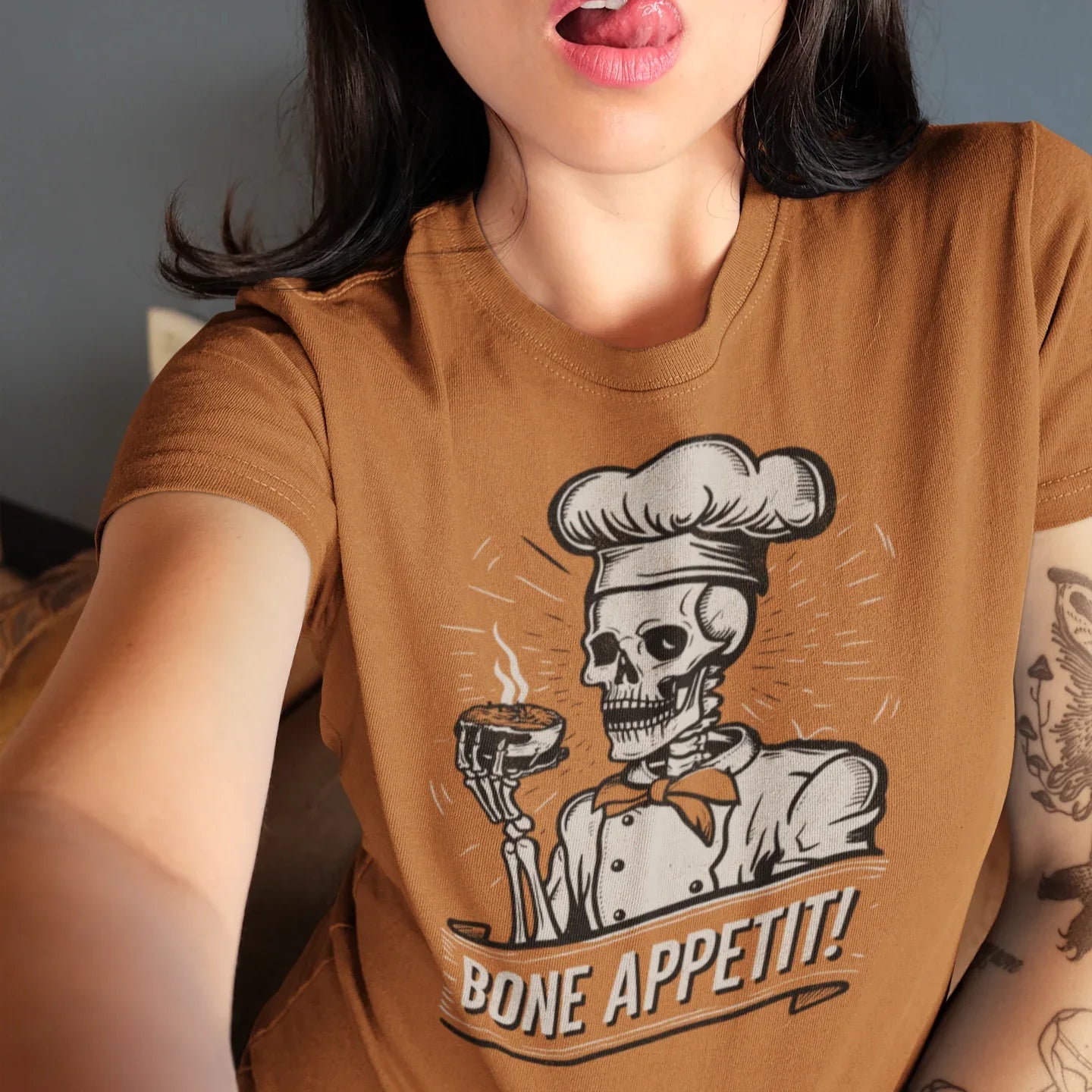 Bone Appetit Skeleton Chef Unisex Tee - Odd Chef