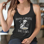 Mental Bake Down Women’s Fitted Racerback Tank Top - Odd Chef