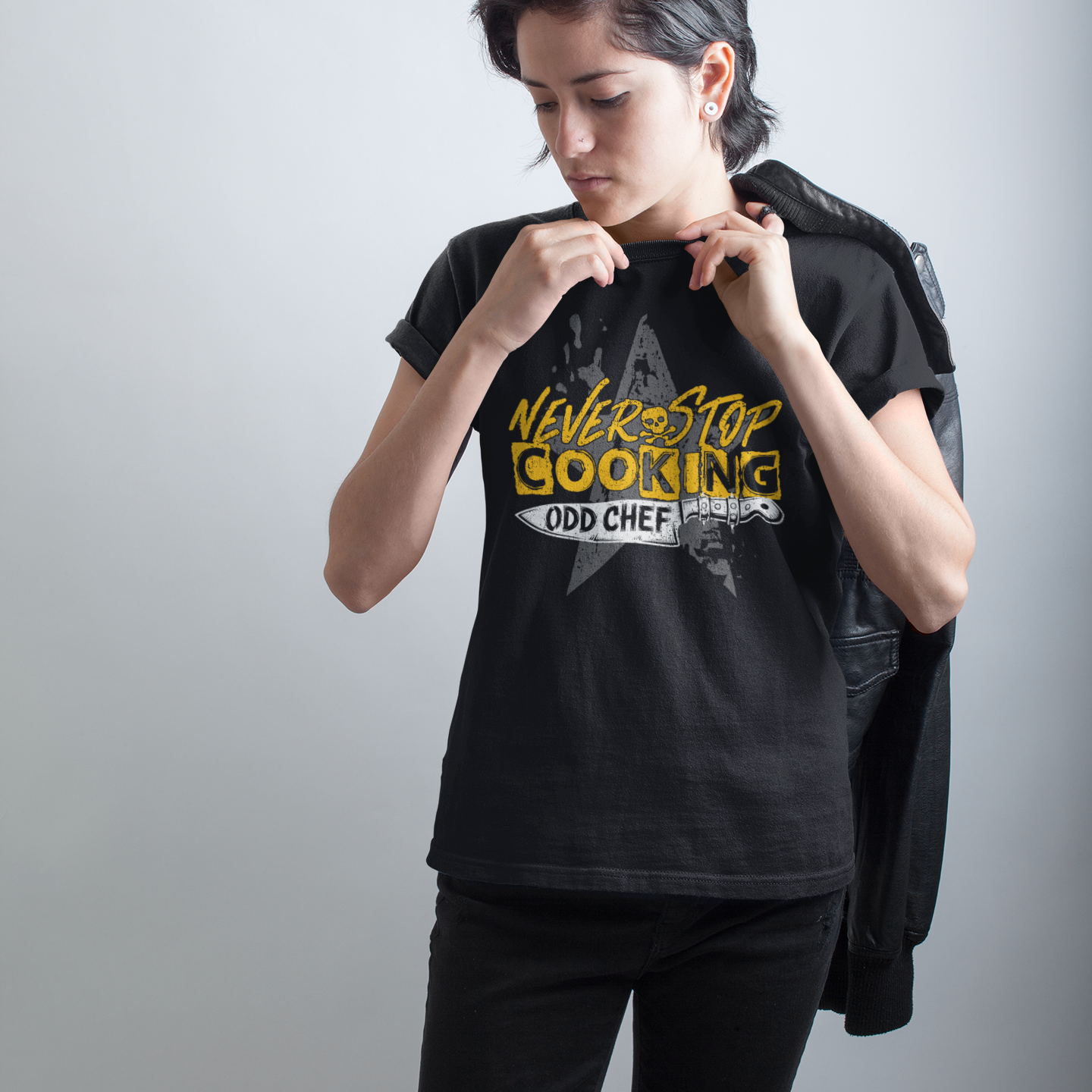 Never Stop Cooking Unisex Tee