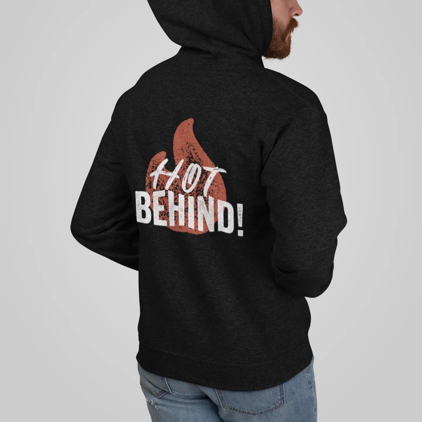 Hot Behind Unisex Hoodie Back-Print - Odd Chef