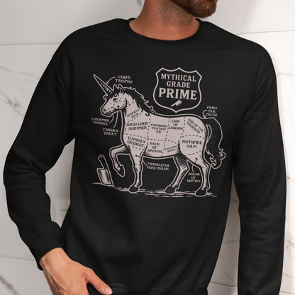 Unicorn Butcher Cuts Unisex Sweatshirt