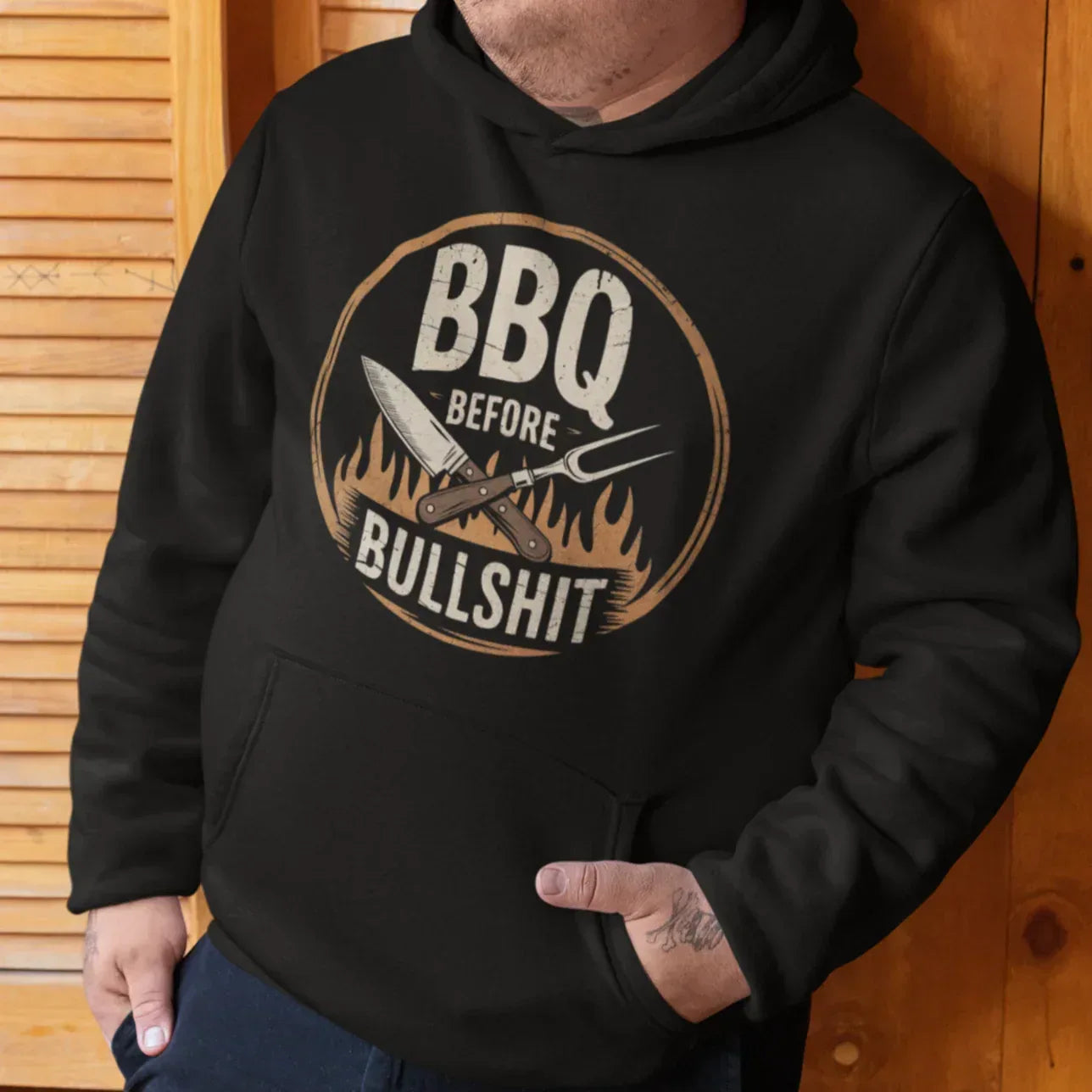 BBQ Before Bullshit Unisex Hoodie - Odd Chef