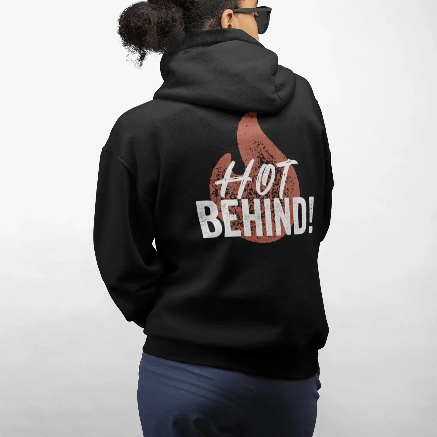 Hot Behind Unisex Hoodie Back-Print - Odd Chef