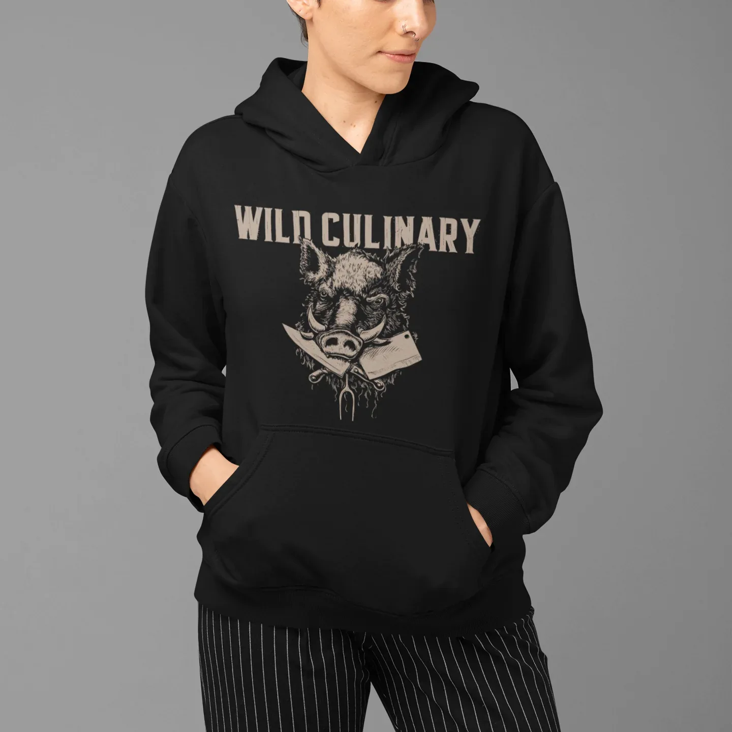 Wild Culinary Boar Unisex Hoodie - Odd Chef