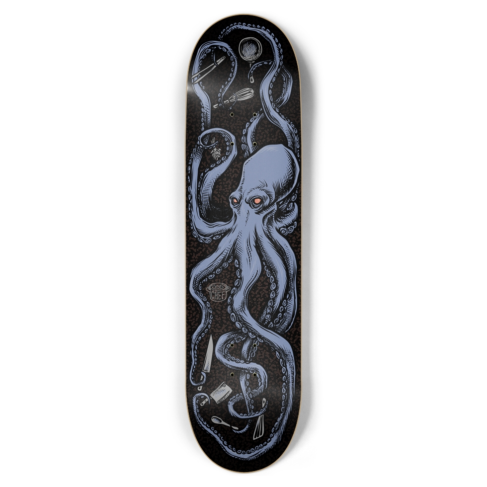 Octo-Chef Skateboard Deck