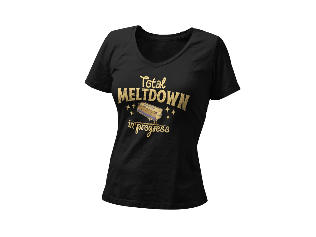 Total Meltdown Women’s Relaxed V-neck Tee - Odd Chef